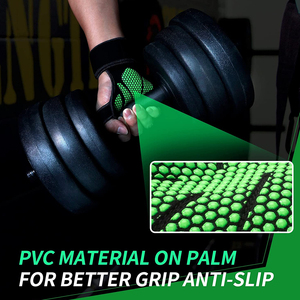 Gants d'entraînement demi-doigts avec support de poignet pour la gym, le fitness, le cyclisme, l'haltérophilie, la pêche – Respirants, en Spandex, antidérapants - Product Image 3