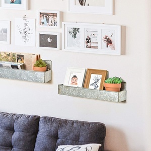 Customizable Galvanized Material wall <b>planters</b> for <b>outdoor</b> and indoor use <b>rectangular</b> in shape trending design - Product Image 4