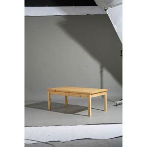 Solid Cedar <b>Wood</b> 44\" Outdoor <b>Coffee</b> <b>Table</b> for Patio Farmhouse Side Accent Slatted Tabletop <b>Garden</b> Picnics - Product Image 6