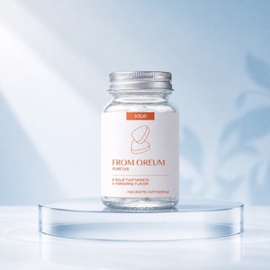 [FROM OREUM] Pasta de Dientes Sólida Ecológica para Huéspedes de Hotel, Blanqueadora, con Sabor a Mandarina de Jeju, 60 Tabletas para Baño de Huéspedes - Product Image 3
