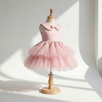 Magnifique robe de bal en tulle brodée de fleurs pour filles de 3 à 10 ans, robe de demoiselle d'honneur/fille d'honneur, fabrication directe