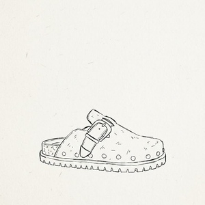 Mules en daim personnalisées ODM pour femmes, sabots en liège à enfiler avec bride à boucle, semelle épaisse cloutée, chaussures décontractées - Product Image 3