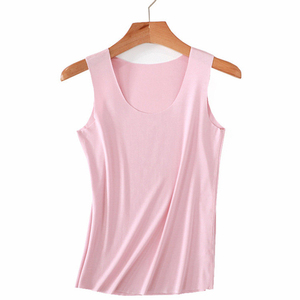 Camiseta sin mangas blanca transpirable de poliéster con cuello en V, chaleco de punto informal para mujer, para verano - Product Image 3
