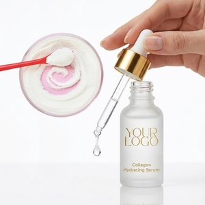 เซรั่มบำรุงผิวหน้าคอลลาเจน ช่วยเติมความชุ่มชื้น ลดเลือนริ้วรอย ฟื้นฟูผิว โรงงานรับผลิตแบบ OEM ODM ผลิตภัณฑ์ดูแลผิวหน้าระดับมืออาชีพ รับผลิตแบรนด์ส่วนตัว - Product Image 1