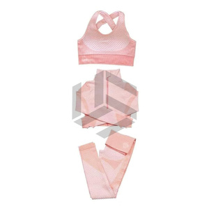Best Selling <b>Low</b> MOQ Women Yoga Set Solid Color 2-Piece Lightweight Quick Dry Breathable Spandex/Polyester Customized Logo - Product Image 3