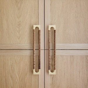 Classic Design Gold Stainless Steel & Rattan <b>Door</b> <b>Handles</b> Cupboard Drawer <b>Pull</b> <b>Door</b> <b>Handles</b> From India Exporter - Product Image 1