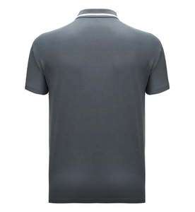 <b>Men</b> Cotton Short Sleeve for <b>Shirt</b> Anti Wrinkle Breathable Quick Dry <b>Silk</b> Screen Printed Custom Logo Golf Casual Uniform Top - Product Image 5