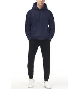 Nueva Sudadera con Capucha para Hombre, Elegante, 100% Algodón, Forrada, Manga Larga, Cuello Caído, Color Sólido, Cómoda, Tallas Grandes, Personalizable - Product Image 1