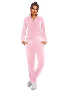 Survêtement en velours de haute qualité pour femmes, tissu extensible 280 GSM, couleur bleue, logo en strass, ensemble personnalisé, tailles plus grandes - Product Image 2