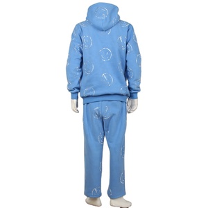 Wholesale Private Label Sweat Suits Custom Rhinestone Tracksuit Men Jogger Sets - Product Image 2