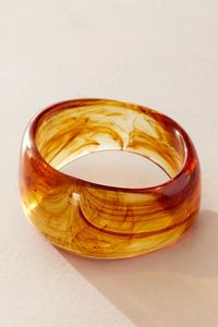 Handmade H a CRAFT Classic Unisex Resin <b>Bangles</b> & <b>Bracelets</b>-Colorful Acrylic Resin Carved Floral Design Gift - Product Image 5