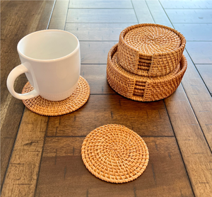 Luxury Rattan Coaster Best Quality Design <b>Round</b> <b>Mats</b> & Pad Eco-Friendly Reusable Table Decoration - Product Image 6
