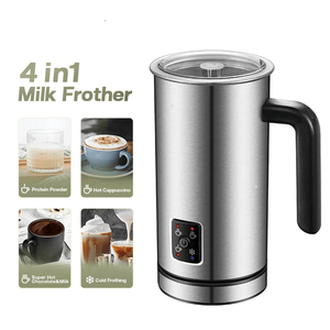 Montalatte Elettrico Automatico 500W in Acciaio Inox SUS304 Senza BPA, Base Girevole a 360 Gradi, 300ml, Schiuma Calda/Fredda, Temperatura Regolabile, 4 in 1 - Product Image 4