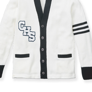 Suéter de Lana para Hombre, con Logotipo Personalizado, Estilo Coreano, Color Sólido, Cierre de Botones, Manga Larga, Cárdigan de Punto - Product Image 3