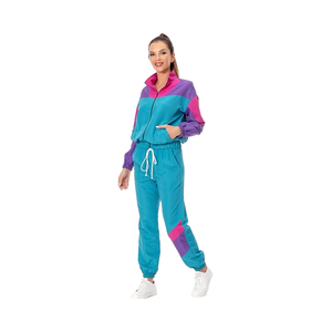Retro 80s Outfit <b>for</b> Women - Windbreaker Tracksuit, 2-Piece Jacket and Pants, <b>Hip</b> Hop Sportswear, Vintage Casual Style <b>for</b> Women - Product Image 1