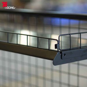 ODONG Heavy Duty Gridwall Supermarket Rack Back Single Shelf <b>Metal</b> Display Stand Freestanding Vertical <b>Epoxy</b> Coated Quick - Product Image 4
