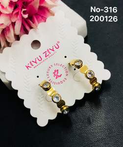 Women's Luxury <b>Gold</b> Plated Stainless Steel Trendy Jewelry <b>Sets</b> <b>Earrings</b> for Wedding Anniversary & Party Occasions - Product Image 3