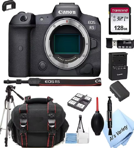 Appareil photo numérique hybride EOS R5 le plus vendu avec objectif RF 24-105mm F/4L IS, capteur CMOS, vidéo 4K, étanche et résistant aux chocs - Product Image 3