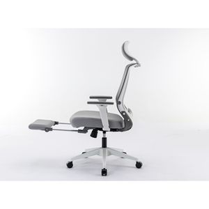 Sedia Ergonomica da Ufficio per Casa con Supporto Lombare Regolabile in Altezza, Poggiatesta e Braccioli Ribaltabili, Seduta di Alta Qualità - Product Image 5