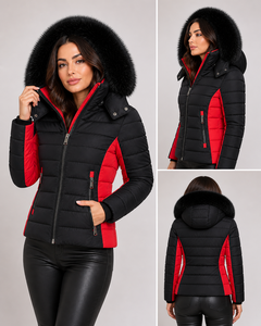 Chaqueta Acolchada de Invierno OEM, Extremadamente Cálida, Transpirable, con Capucha de Piel, Impermeable, Resistente al Viento, Ropa Exterior Térmica para Mujer - Product Image 4