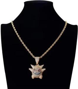 Collier Pendentif Hip Hop en Argent 925 Fabriqué en Inde avec Moissanite, Bijou Tendance pour Homme Style Rappeur, Disponible en Gros - Product Image 1
