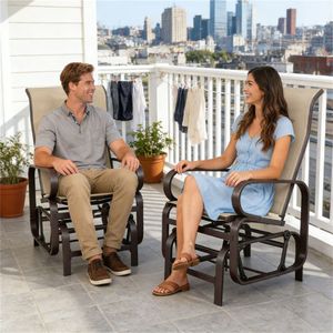 Conjunto de 2 Sillas para Terraza o Jardín, para Patios y Columpios - Product Image 1