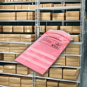 Sacs à fermeture éclair ESD en LDPE pour l'emballage électronique avec film antistatique haute résistance imprimé en gravure - Product Image 1