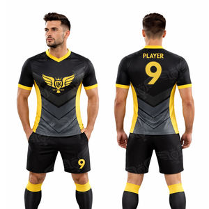 Maillot de football d'Albanie SIDDIQUI HOSINEX rouge et noir, respirant, avec impression sérigraphique, emballage personnalisé - Product Image 3
