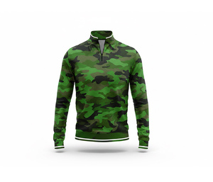 Chaqueta Deportiva Personalizada por Sublimación con Cierre de Cremallera de un Cuarto para Hombres, Mujeres y Jóvenes, Ropa Deportiva de Secado Rápido, Sudadera para Equipo - Product Image 1
