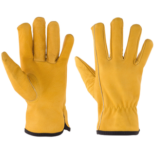 New Style Fashion Driver <b>Gloves</b> Leather for Men Heavy Duty Industrial Safety Hand Protection Car Driving <b>Gloves</b> - Product Image 1