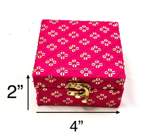 Caja de regalo tradicional hecha a mano de madera Multicolor, recuerdo de boda, recuerdo de dama de honor, organizador de joyas para mujer, cajas Shagun - Product Image 3