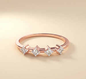 Elegante Anillo de Diamantes con Diseño de Hoja para Mujer, Oro de 18K, Anillo de Diamantes con Corte Marquesa de 0.35 Ct en Oro - Product Image 2