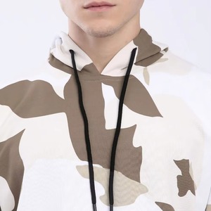 Sudadera con Capucha de Camuflaje para Hombre, de Forro Polar, con Patrón Sólido, de Secado Rápido, Transpirable, Informal para Otoño - Product Image 4