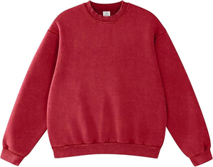 Sweat-shirt surdimensionné pour femme, effet délavé, en coton épais doublé polaire, idéal pour l'hiver – Collection OEM - Product Image 6