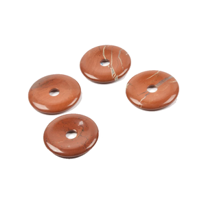 Donuts en cristal naturel, pierre de jaspe rouge, pierre précieuse, pierre de cristal, pierres de guérison Reiki, agate - Product Image 6