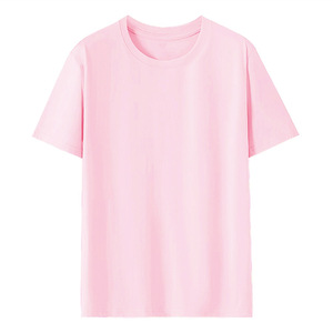 Camiseta de cuello redondo y hombros caídos de algodón puro, de color liso, holgada, para hombre y mujer, de 190g, con diseño de logotipo personalizado OEM. - Product Image 6