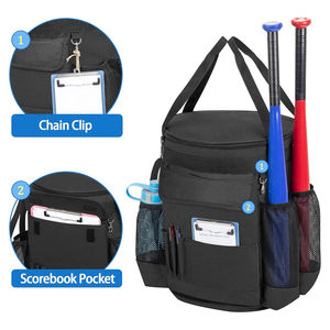 Sacs de baseball personnalisés en gros avec logo imprimé, imperméables et antivol, avec sangle détachable et fonction USB, fabriqués au Pakistan - Product Image 2