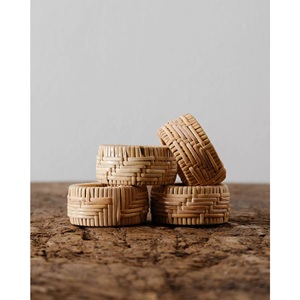 High Quality Napkin Rings Made of Rattan for <b>Table</b> Decoration Napkin Ring From India At Wholesale Price - Product Image 5