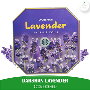 Encens en spirale Darshan à la lavande, aromathérapie, encens indien en papier, utilisation toute saison, 24 heures - Product Image 1