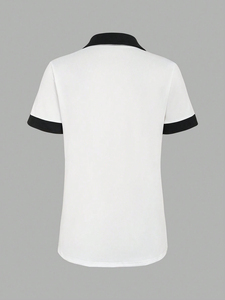 Camisetas Polo de Algodón Ecológico para Mujer al por Mayor, Transpirables, de Secado Rápido, que Absorben la Humedad, de Poliéster, Ropa de Moda de Alta Calidad - Product Image 3