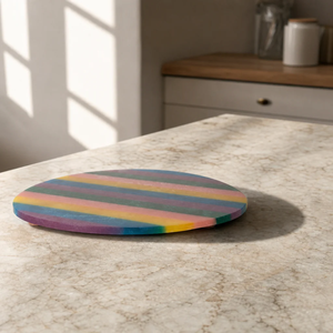 Tabla de quesos de resina hecha a mano con textura de mármol y patrón de remolino acuático, tabla para cortar, picar y servir, artículos para el hogar, utensilios de cocina - Product Image 1