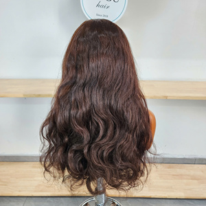 วิกผมลอนธรรมชาติแบบไม่ผ่านกระบวนการ 20 นิ้ว 5x5 Closure Hd lace wig ผมเวียดนามแท้จากผู้ขายโดยตรง แบบ Super Double Drawn - Product Image 4