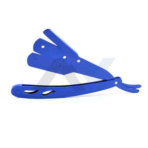 Rasoir droit de qualité supérieure, shavette pour barbier, outil de rasage à lame fixe, manche personnalisé avec logo, qualité professionnelle pour salon de coiffure - Product Image 4