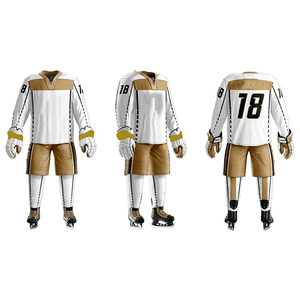 Conjuntos de Uniformes de Hockey sobre Hielo a la Moda, Ropa Deportiva Activa para Adultos, Camisetas de Manga Larga, Pantalones Cortos, 100% Poliéster - Product Image 4