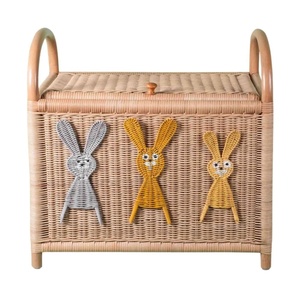 Caja de Mimbre con Diseño de Conejito para Niños, Organizador de Juguetes para Cuarto Infantil, Precio de Mayoreo, Alta Calidad, Venta de Fábrica - Product Image 2