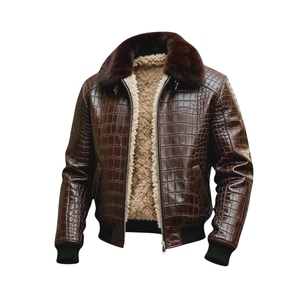 Veste universitaire en peau de mouton enduite de couleur personnalisée pour homme, col montant, imperméable, coupe-vent, respirante, logo personnalisé sur le devant - Product Image 1