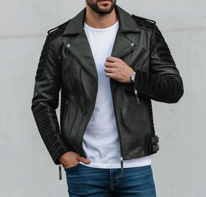 Blouson en cuir décontracté pour homme, nouvelle collection, en cuir de vachette pleine fleur, style baseball, design simple, pour printemps, automne et hiver, grande taille, offre ODM - Product Image 1