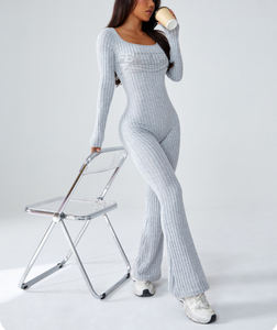 Nouvelle Collection 2026 : Combinaison de Sport Femme Sans Manches Côtelée Sans Couture, Personnalisable avec Logo, pour Gym, Entraînement et Yoga, Coupe Évasée, Très Respirante et Élastique - Product Image 1