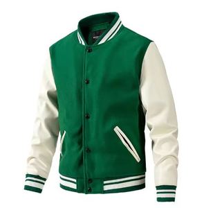 High Quality Varsity <b>Jacket</b> <b>Men</b> and Women Chenille Embroidery <b>Leather</b> Sleeves Custom Baseball Letterman Varsity <b>Jackets</b> - Product Image 5