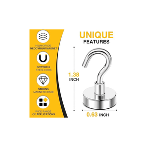 Ganci Magnetici 30 libbre+ (circa 13,6 kg) con Magneti Potenti, Resistenti, Essenziali per Cabine di Navi da Crociera, 2026, per Frigorifero e Organizzazione a Parete - Product Image 1